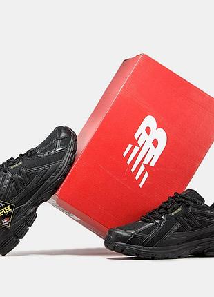 Мужские кроссовки new balance 1906r cordura gore-tex black термо, черные водонепроницаемые демисезонные размер 41 42 43 44 45 46