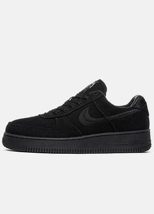 Nike air force 1 low stussy black