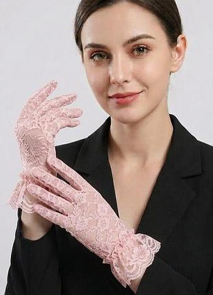 Кружевные перчатки s/m/l 30- 007