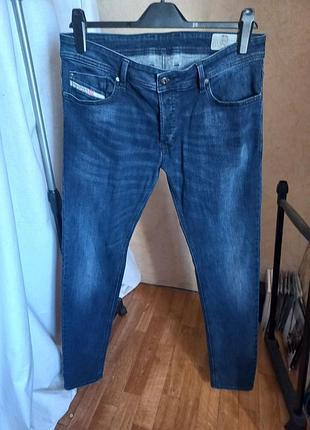 Оригінальні чоловічі джинси diesel troxer slim-skinny w34 l32 в ідеалі