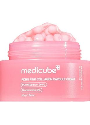 Medicube pdrn pink collagen capsule cream 55g капсульный крем с коллагеном и полинуклеотидами
