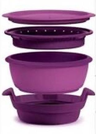 Пароварка для свч печи tupperware микрогурмэ. tupperware