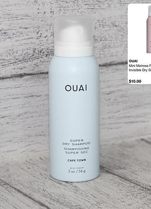 Ouai super dry invisible dry shampoo сухий шампунь, який швидко освіжає волосся без використання води.
