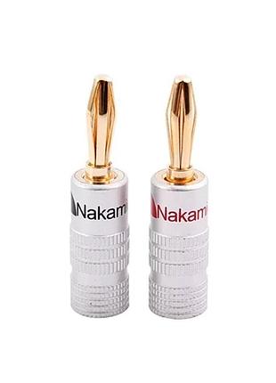 Штекери акустичні nakamichi 4 мм – тип “банан”, затиск, комплект 2 шт
