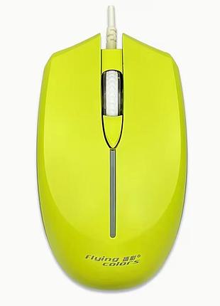 Игровая проводная компьютерная мышь flying colors c200 rgb салатовый