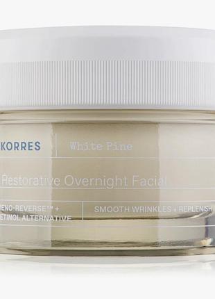 Нічний крем для обличчя korres white pine meno-revers