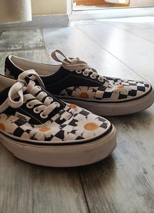 Кеды вансы оригинальные с ромашками vans era 'love me not'