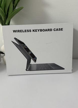 Магнитная беспроводная клавиатура-чехол wireless keyboard case для ipad pro 11 (m4, 2024)