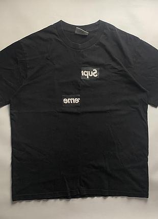 Футболка supreme x comme des cargons