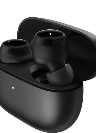 Бездротові навушники xiaomi redmi buds 3 lite black (m2110e1), вакуумні bluetooth-навушники з мікрофоном та зарядним кейсом, чорні