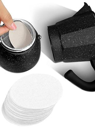 Фільтри для гейзерної кавоварки на 3 чашки moka pot paper filter