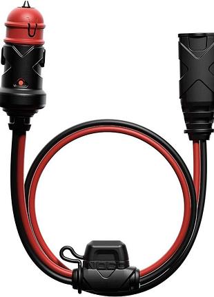 Кабель-адаптер noco gc003 x-connect 12v dual size plug connector, автомобильный шнур-переходник со штекером в прикуриватель