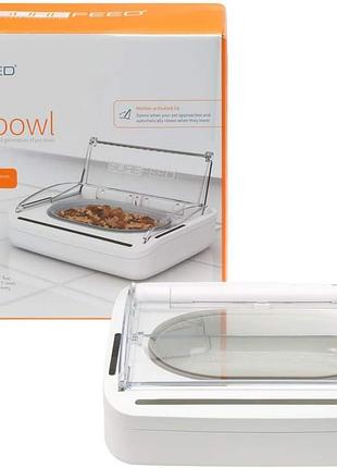 Розумна герметична годівниця для котів та собак surefeed sealed pet bowl (model spb) з датчиком руху та автоматичною кришкою