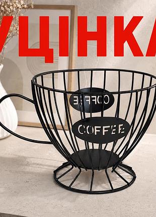 Уценка - емкость для хранения металлическая coffee 19х12.5х15 см черная