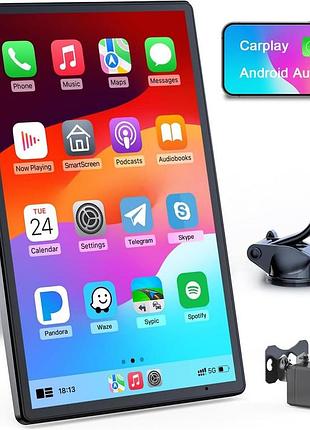 Портативний автомобільний монітор avylet rc04 smart screen з підтримкою бездротових apple carplay та android auto, ips дисплей, ка