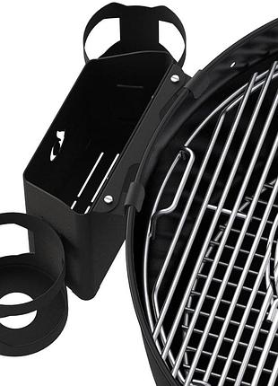 Тримач для інструментів барбекю onlyfire kettle grill bbq tools holder, органайзер на гриль 57 см для спецій та підсклянники