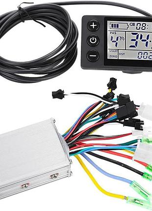 Контролер для електровелосипеда та електросамоката brainpower 36v/48v 350w 13a з lcd дисплеєм s866 (комплект)
