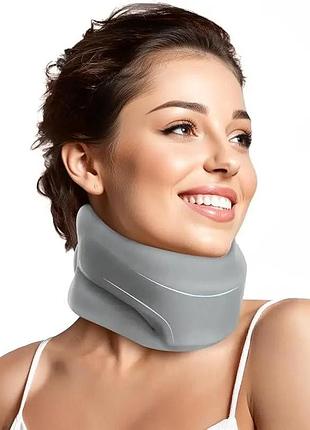 Ортопедический воротник шанца betowin auxiliary neck brace бандаж для шеи серый
