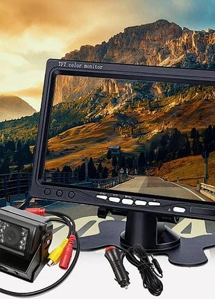 Бездротова камера заднього виду з монітором voltronic wireless camera system, 7-дюймовий кольоровий lcd-монітор для вантажівок