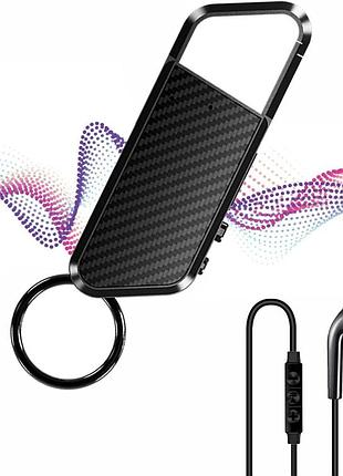Цифровий міні-диктофон флешка digital voice recorder з картою пам'яті microsd 64gb, портативний професійний аудіореєстратор брелок