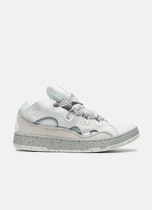 Серые кроссовки унисекс lanvin curb grey white х ланвин 38