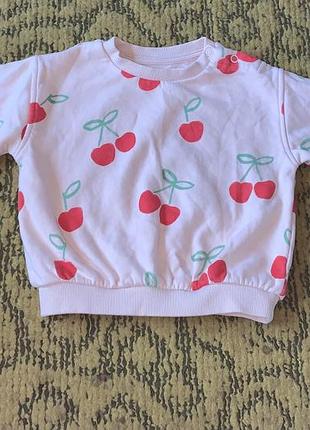 Кофта 🍒 m&s 6-9 мес