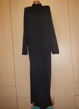 Шерстяное платье макси hommy hilfiger p.xl