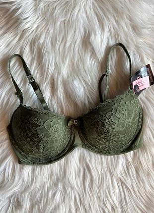 Зелений мережевний бюстгальтер 32dd / 70e