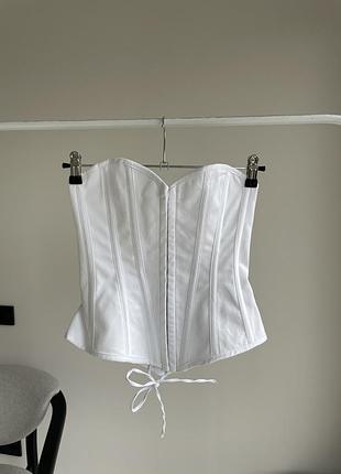 Білий корсет zara, корсет зара