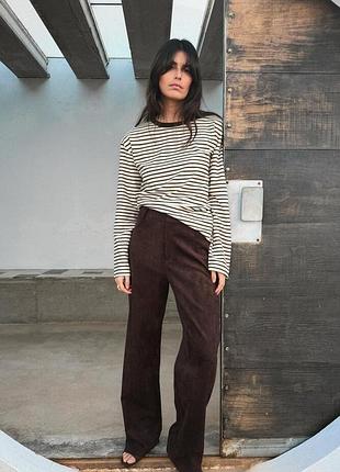 Замшеві штани від zara woman, l, оригінал