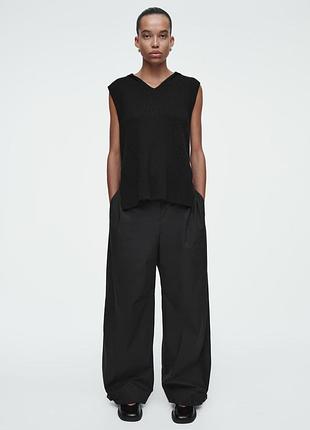 Брюки женские cos barrel-leg utility trousers / 32