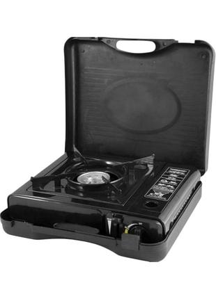 Портативна газова плитка в кейсі portable gas stove + 4 балони 220г