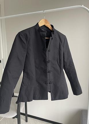 Блейзер в азійському  стилі , піджак zara , чорний. блейзер зара, жакет