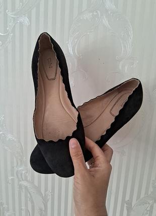 Chloe балетки мокасини  37 1/2  замш нубук