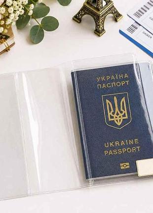 Обкладинка на паспорт пвх 200 мкр прозора 38-па, tas тм leader
