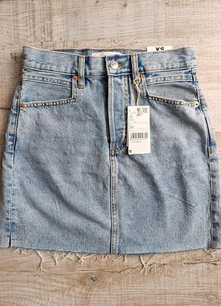 Джинсовая юбка mango р. xs 4