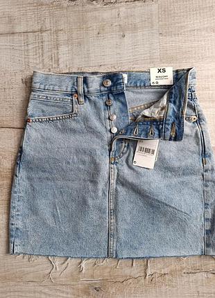Джинсовая юбка mango р. xs 5
