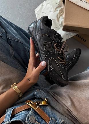 Кросівки жіночі new balance х miu miu black
