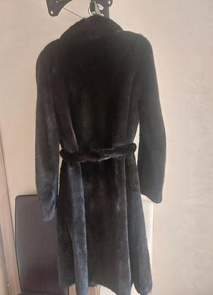 Роскошная норковая шуба мех black  nafa