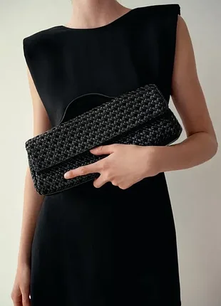 Клатч zara черный