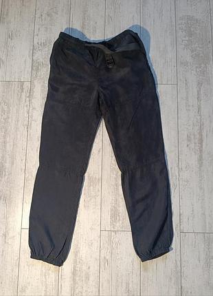 Стильные черные брюки dkny jeans из купро, легкие летние брюки, брюки как шелковые