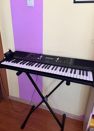 Синтезатор yamaha psr-e363 + стойка и блок питания