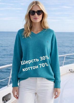 Шерстяной свитер джемпер большого размера батал