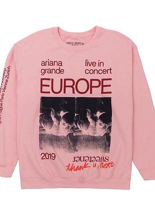 Свитшот кофта фліска світшот аріана гранде ariana grande тур 2019