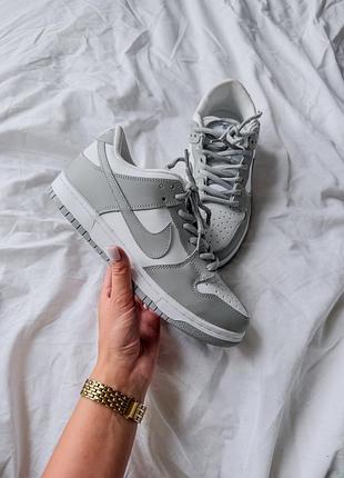 Кроссовки женские nike dunk low grey