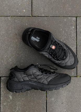 Merrell ice cap moc чорні, кросівки чоловічі зимові, чоловічі кросівки merrell ice cap, на зиму