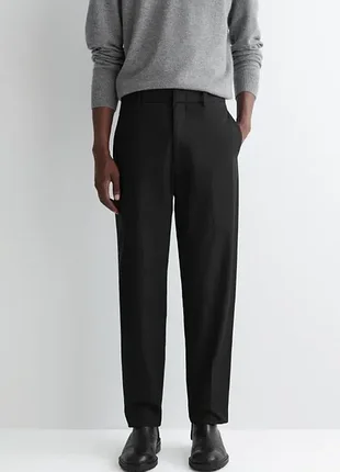 Брюки мужские cos cotton regular-fit tapered chinos / 48