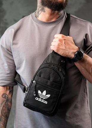 Сумка через плече слинг adidas  black