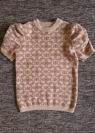 Вязаный джемпер с коротким рукавом river island указан возраст 11-12 лет