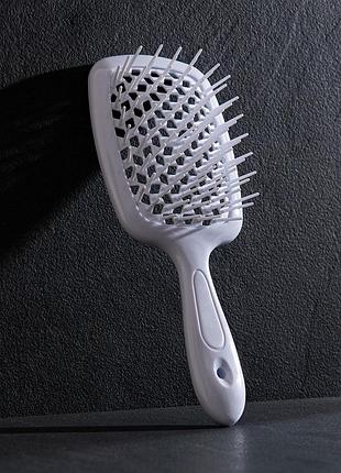 Щітка для волосся hollow comb superbrush plus white